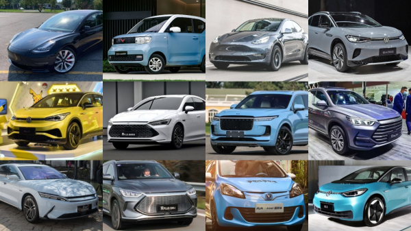 2021全球最暢銷十大新能源車，特斯拉2席，大眾2席，其餘全是國產