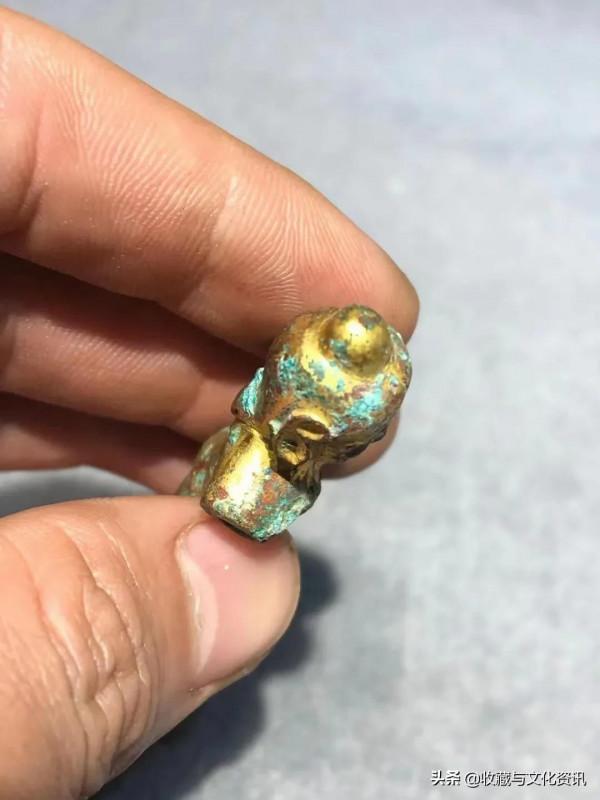 遼金時期銅鎏金武仕鑑賞