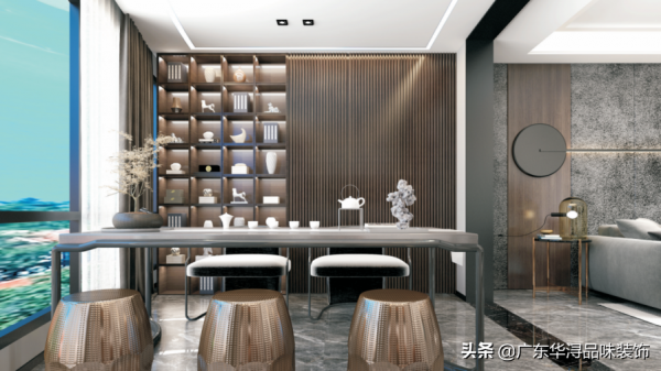 185平現代輕奢風，黑白灰的裝飾，莊重而又時尚