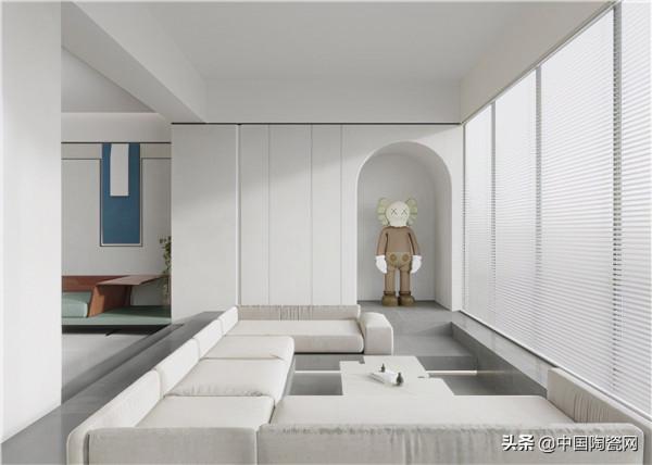 168m²箭牌複合輕紋磚侘寂風戶型，質樸簡約，任誰看了不心動？