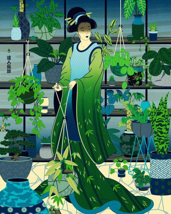 插畫丨強烈的色彩與動感衝擊力，復古又迷人，情節表現極為豐富