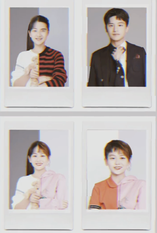 田亮與妻兒將臉兩兩相拼毫無違和感，實力證明一家四口共用一張臉