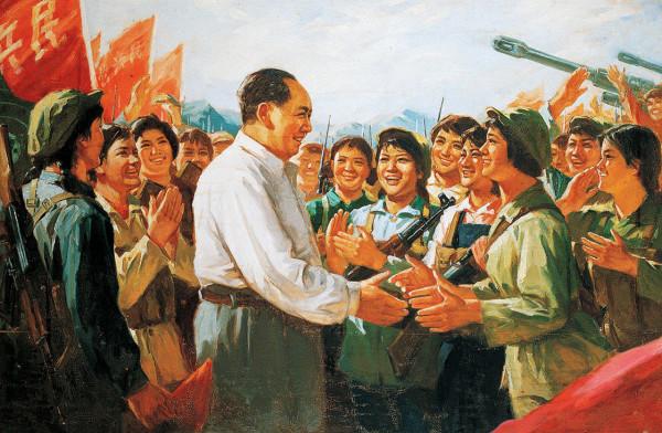 毛主席年畫,演兵場上太陽紅,金沙水拍雲崖暖,井岡山農村調查 毛主席年畫,演兵場上太陽紅,金沙水拍雲崖暖,井岡山農村調查