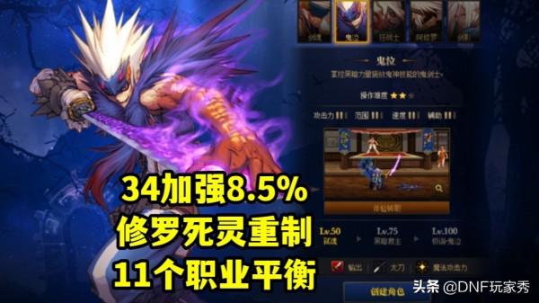 DNF：34刪除後，國服最新職業排名！阿修羅和女氣功攜手登頂