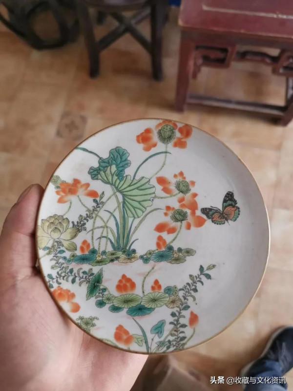 民國印花高足盤鑑賞