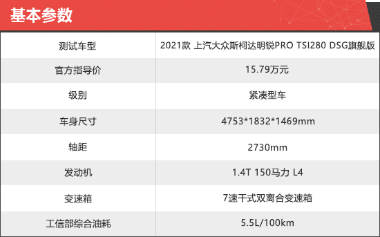 2021款斯柯達明銳PRO新車商品性評價 2021款斯柯達明銳PRO新車商品性評價