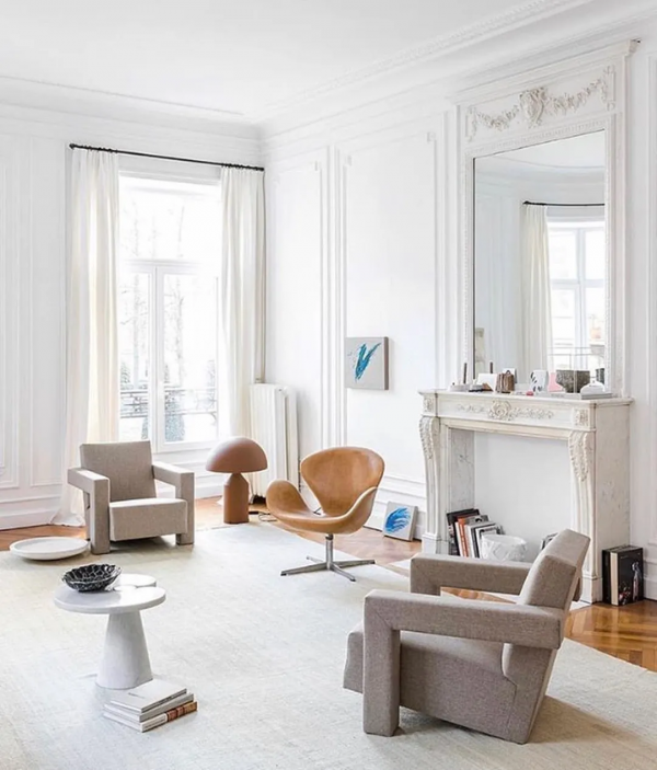 客廳不放沙發、茶几！反用這些，顏值美炸又省空間