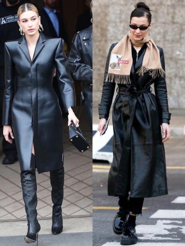 大衣不只有毛呢款，帥氣又防風的“皮大衣”，成時尚潮流，太颯了