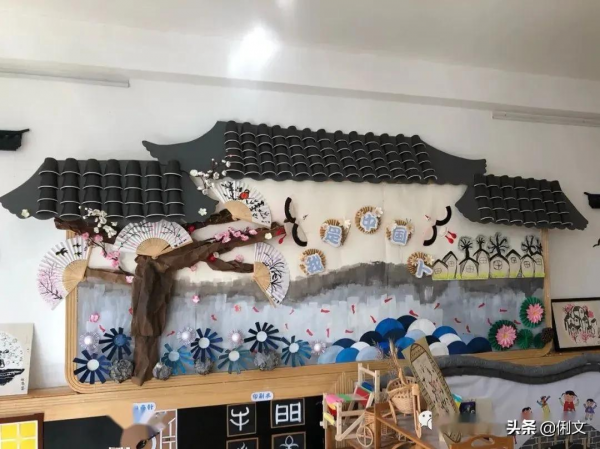 幼兒園新中式環創合集，充滿了江南水鄉的儀式感，孩子們最喜歡了
