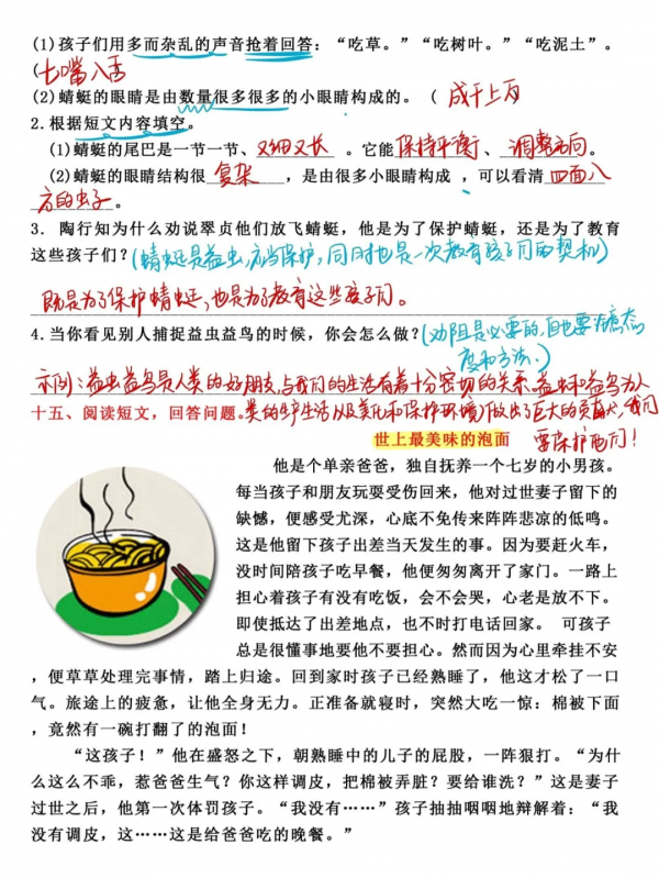 語文老師：三年級上《課外閱讀》期末突破卷，吃透，期末不丟分