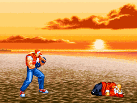 經典街機《餓狼傳說》怪不得東丈沒女朋友，原來訓練時被鱷魚咬了