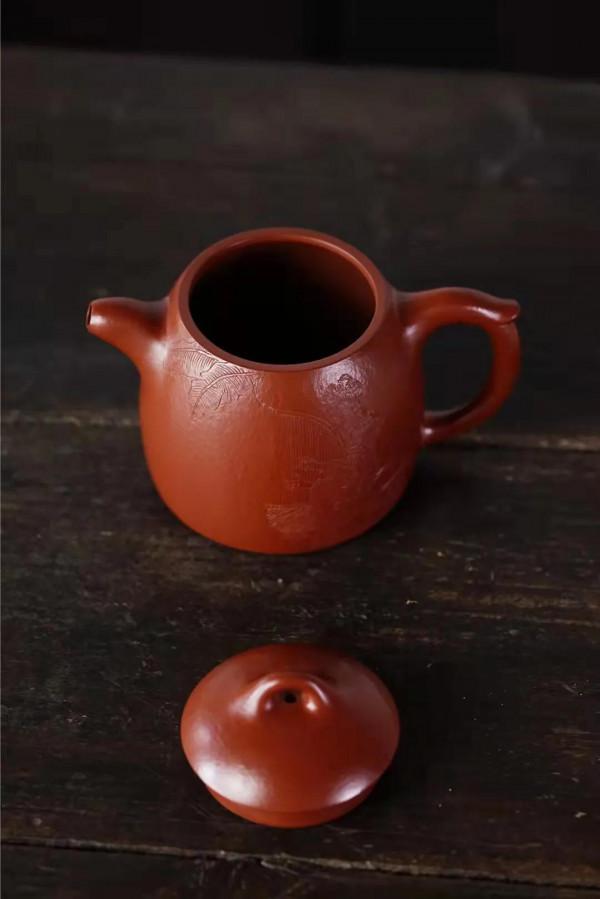 秦權壺·全手原礦粗砂大紅袍·