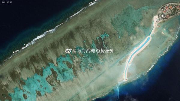 南海戰略態勢感知：越南非法侵佔的南沙畢生礁擴建工程進展迅速