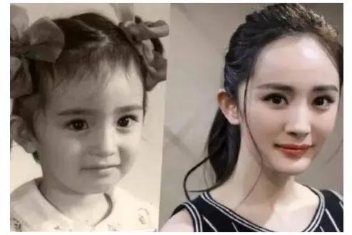 明星童年大對比