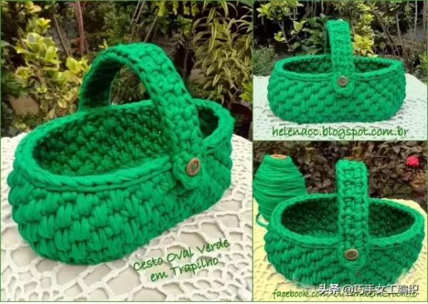 舊T恤以後不要扔,教你鉤成24種收納籃,美到眼花繚亂!(附針法圖解