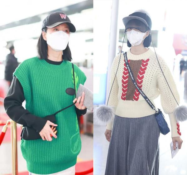 倪虹潔這哪像是在過冬，但毛衣配長裙確實時髦、大氣，還很顯年輕