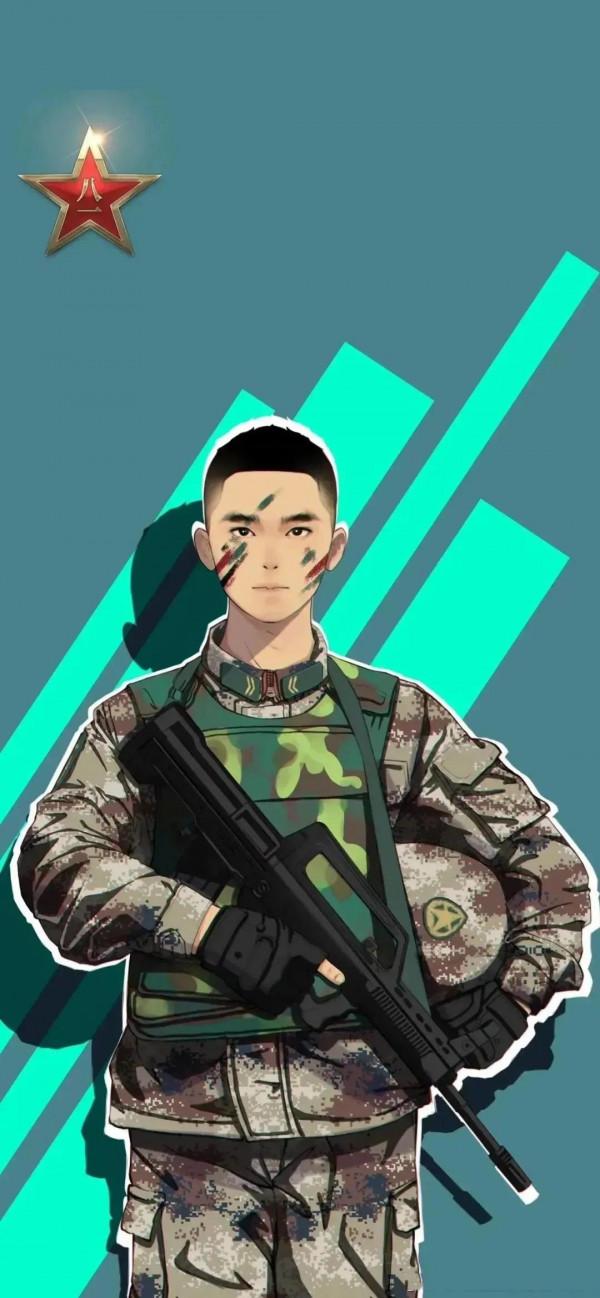 硬核軍人手機桌布：青春有很多樣子，很慶幸青春裡有穿軍裝的樣子