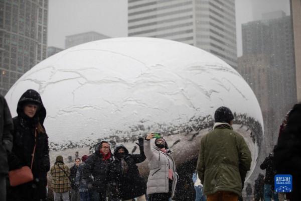 芝加哥遭遇冬季風暴