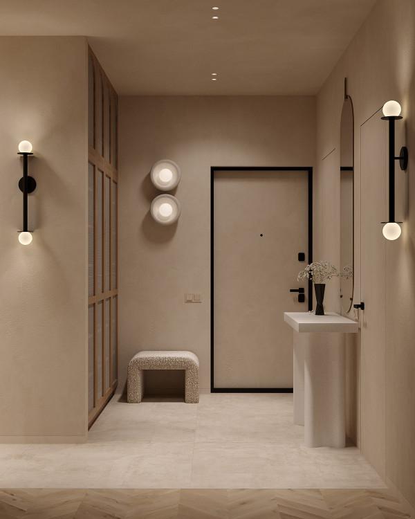 分享一套現代家居設計，奶油色的裝飾和舒適的燈光增添了時尚優雅