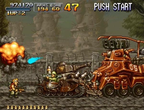 《合金彈頭》腦袋一熱將坦克扔了出去,爆炸威力卻超乎想象 《合金彈頭》腦袋一熱將坦克扔了出去,爆炸威力卻超乎想象