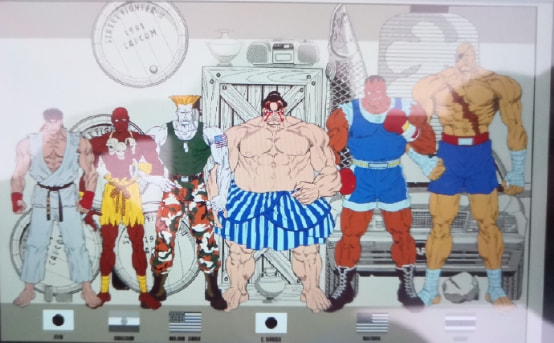 經典遊戲《街頭霸王2》最初的角色草稿，除了春麗就沒一個認識的