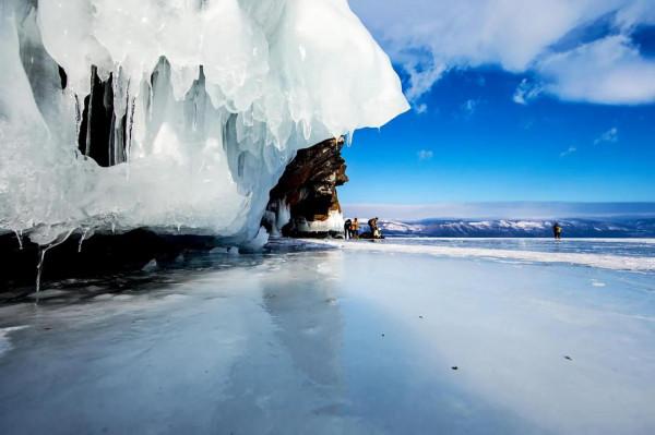 貝加爾湖藍冰絕美風景