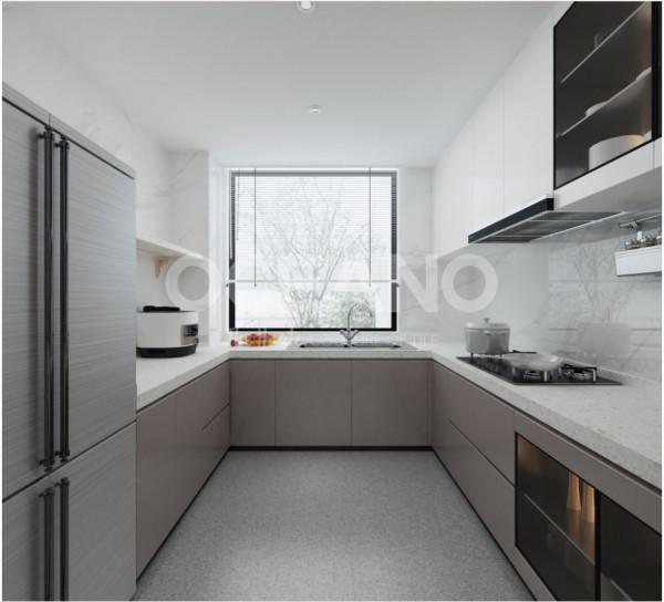 幾套高顏值廚房瓷磚設計案例，恰到好處的高階