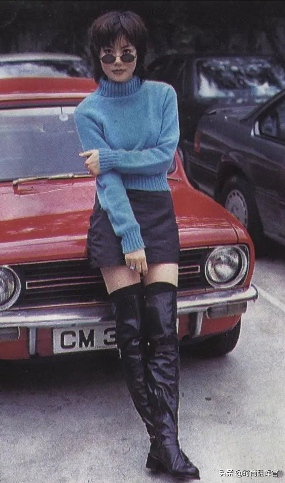 王菲年輕時可真美，怎麼時髦怎麼來，膚白腿長真吸睛