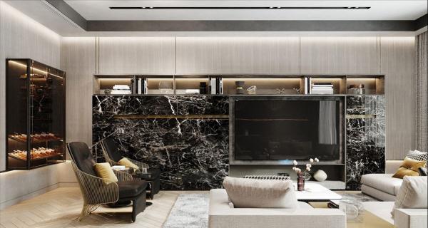 149㎡ || 灰色和金色的奢華現代生活 149㎡ || 灰色和金色的奢華現代生活