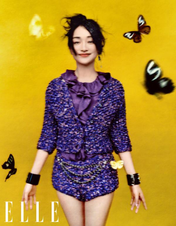 周迅“與蝶共舞”造型徹底封神！穿高奢登大刊，三拿大滿貫太霸氣