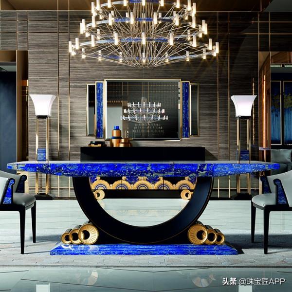 用寶石做裝修？水晶、長石、琥珀、孔雀石……土豪們的家長這樣