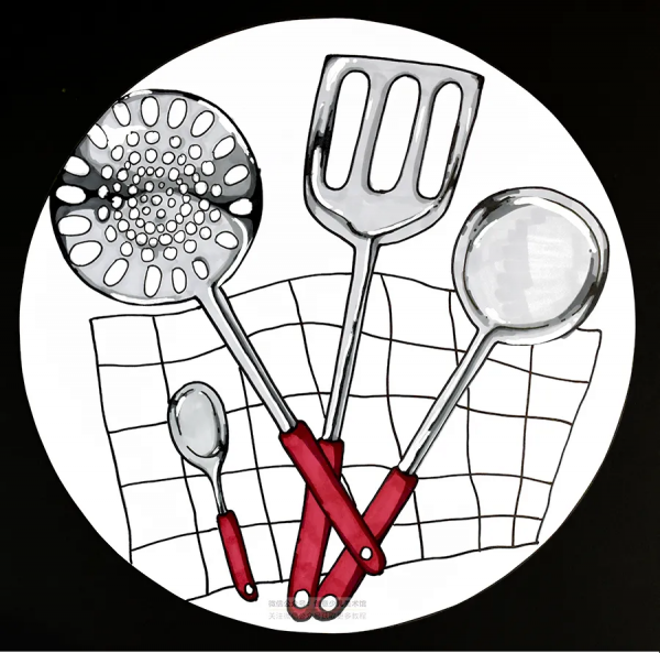 兒童畫教程｜創意寫生美術課程《了不起的廚具》