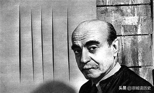 他在畫布上割一刀賣了2個億，買家紛紛質疑，專家：你往刀縫裡看