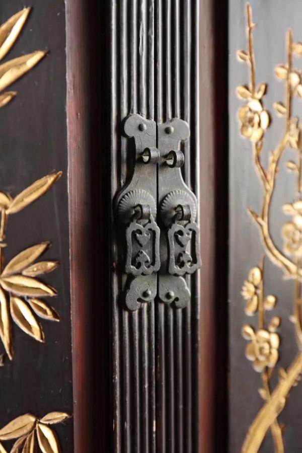 大漆佛龕，收納寶箱，臺上茶桌