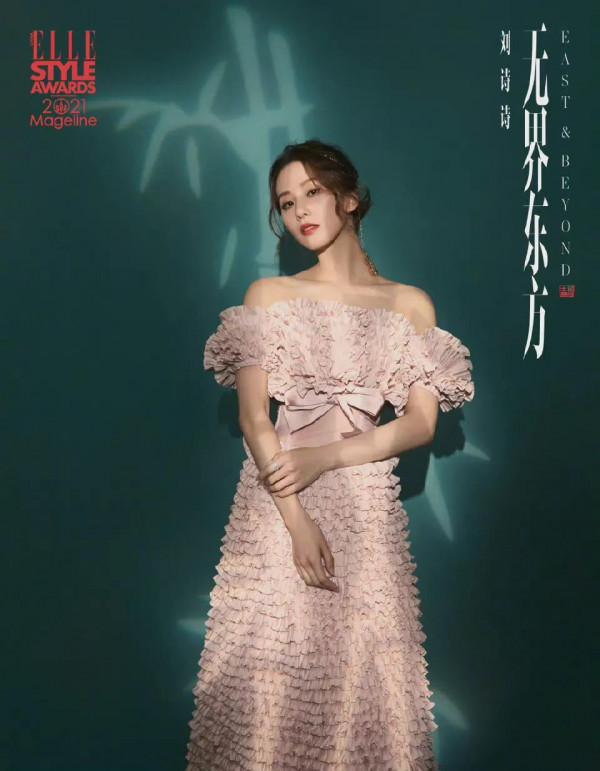 ELLE光影下的明星圖，楊冪驚豔，迪麗熱巴像臉譜，林允直接認不出