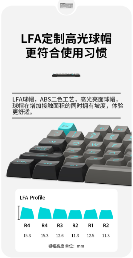 腹靈CMK98 MX冰薄荷機械鍵盤