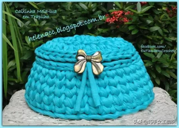 舊T恤以後不要扔,教你鉤成24種收納籃,美到眼花繚亂!(附針法圖解