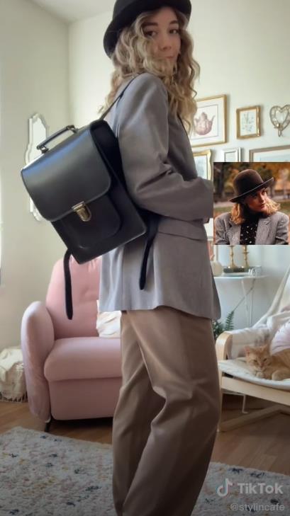 外國妹子紛紛模仿起梅格瑞恩的秋季穿搭，摩登雅痞風舒適又實用