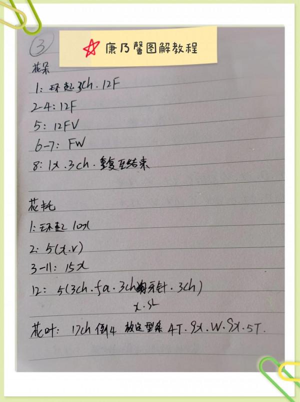 100種花卉勾法第2種-康乃馨（附圖解教程）