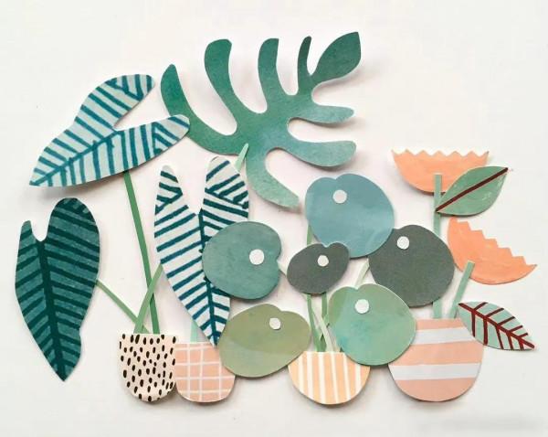 藝術剪紙裝飾畫—兒童畫創編