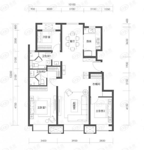 好住丨大興高性價比低密洋房 融創公園壹號三居戶型解析 好住丨大興高性價比低密洋房 融創公園壹號三居戶型解析