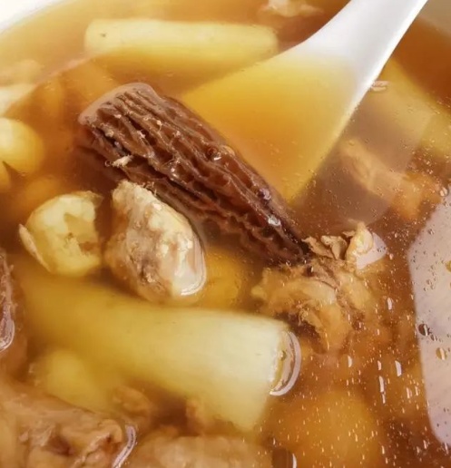 羊肚菌瘦肉山藥湯