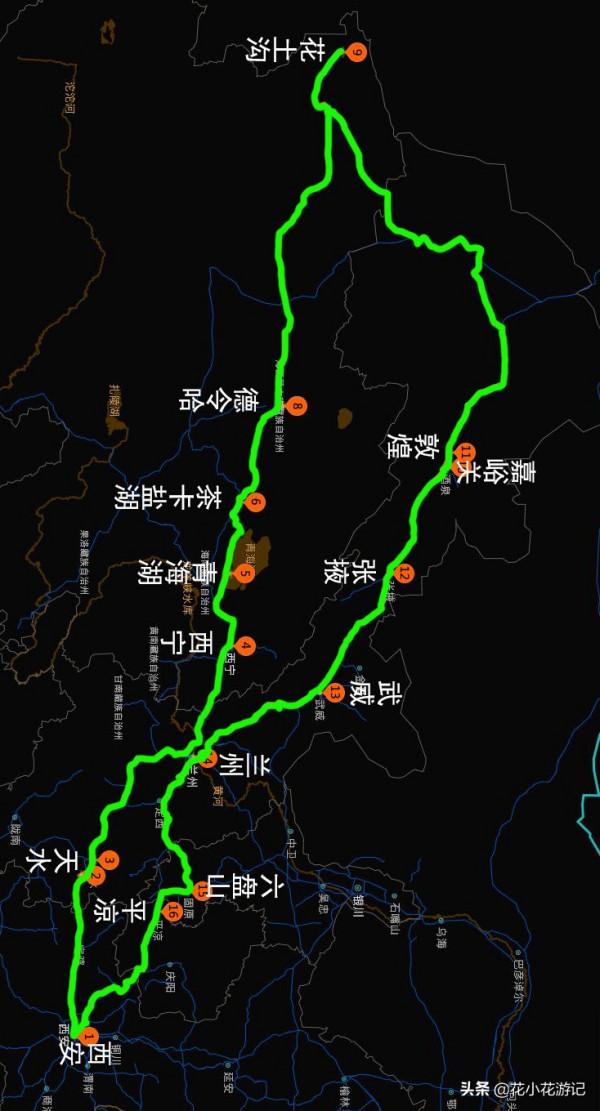 自駕遊青甘大環線（一），4700公里，路書是如何規劃的