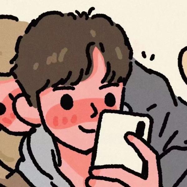 插畫風漫畫風情侶頭像 | 遇見即是上上籤