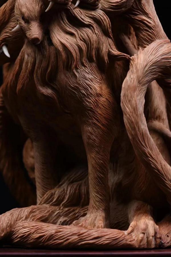 蠪蛭！山海經裡走出來的神獸！這麼別緻的木雕，您可見過？