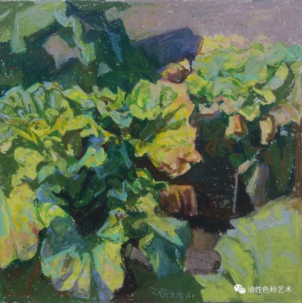 為你解讀：油性色粉筆的不同質感（軟與硬，內附油粉作品）