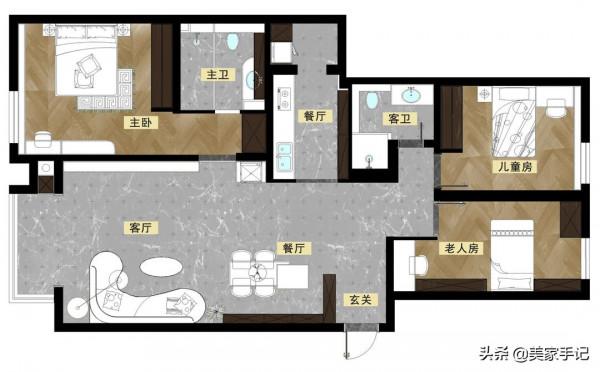 她家138㎡大宅，一進門玄關就把我迷住，客廳設計太棒了！曬一曬