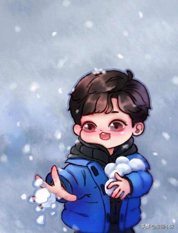 63張Q版肖戰哥哥的繪畫，呆萌又可愛