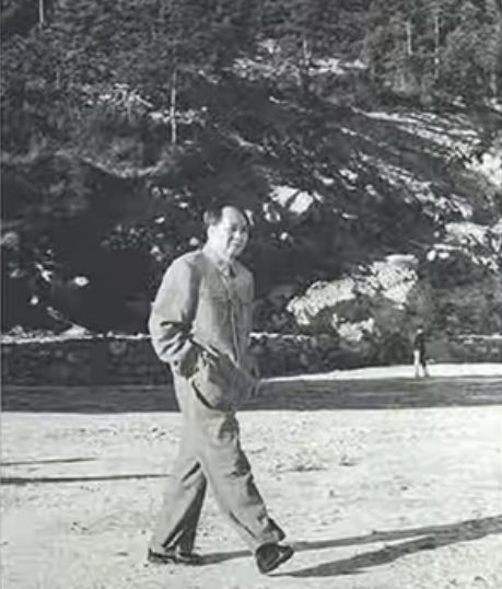 毛主席到廬山，聽聞遊人都喝“玉液”，正要去嘗，導遊：您不能喝