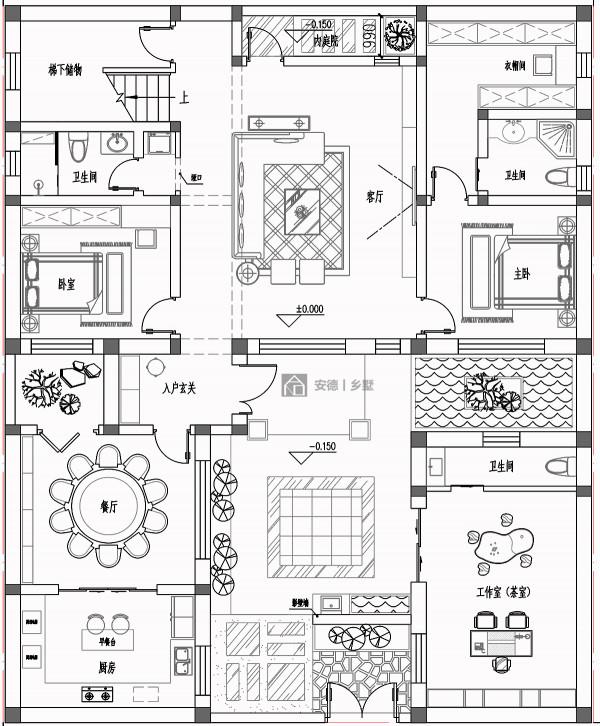 北京平谷許家住宅，建築尺寸：17.5*14.4，土建造價：49.32萬